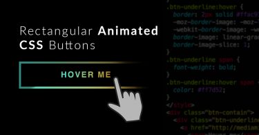 Rectangular Animated CSS Buttons